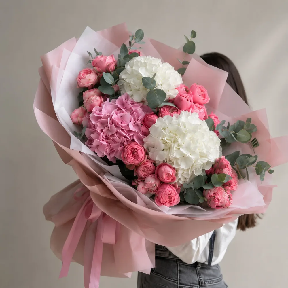 Blush Hydrangea Duet