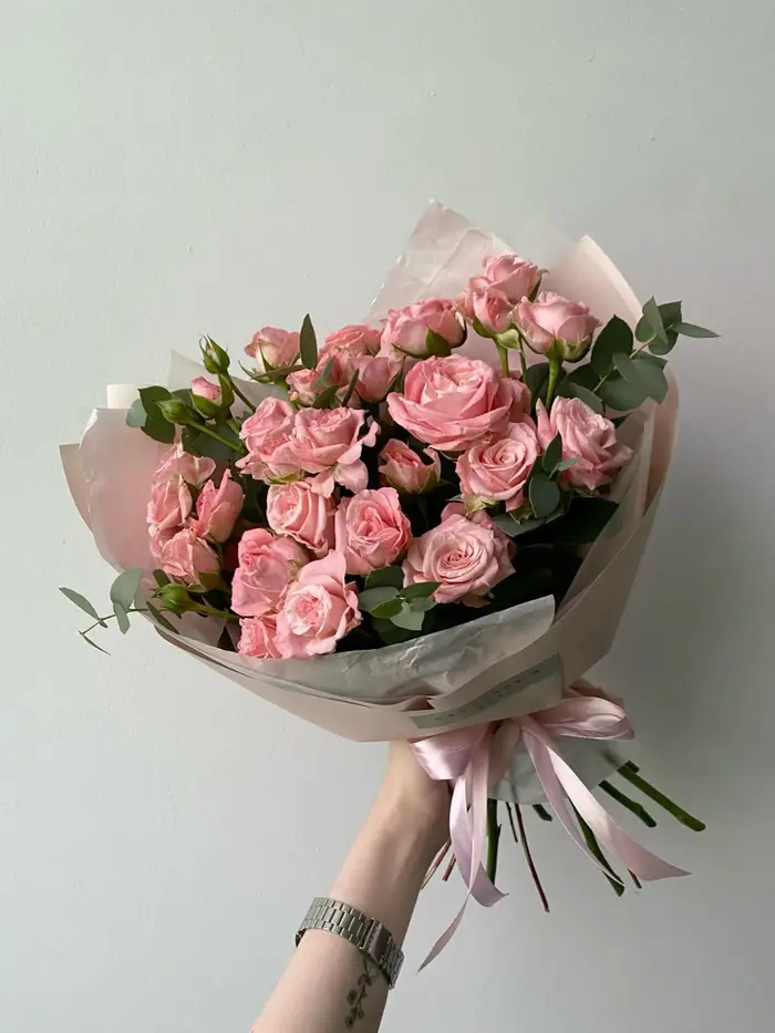 Pink Spray Rose Posy