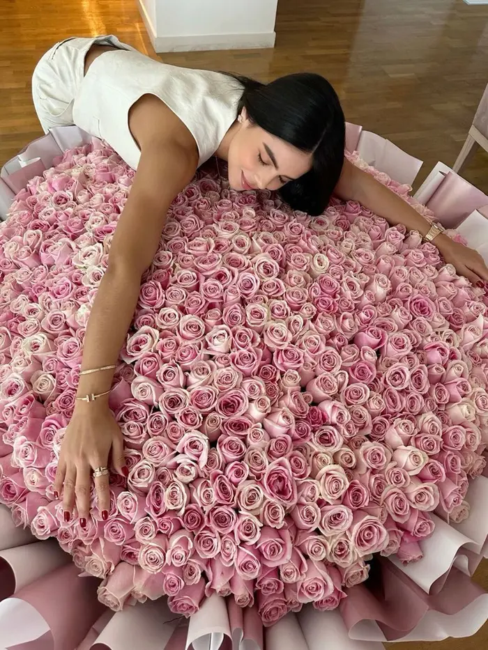 Cascade of Pink Roses